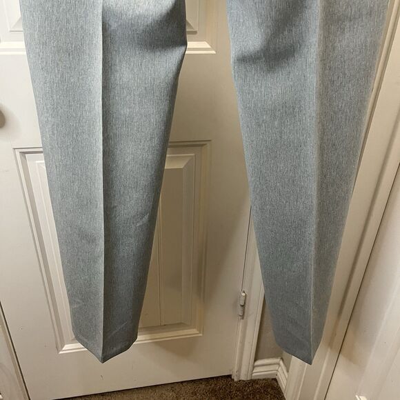 Vtg 80s Montgomery Ward Leisure Slacks Mens Sz 34 Gray Trouser Dress Pants - Picture 7 of 9